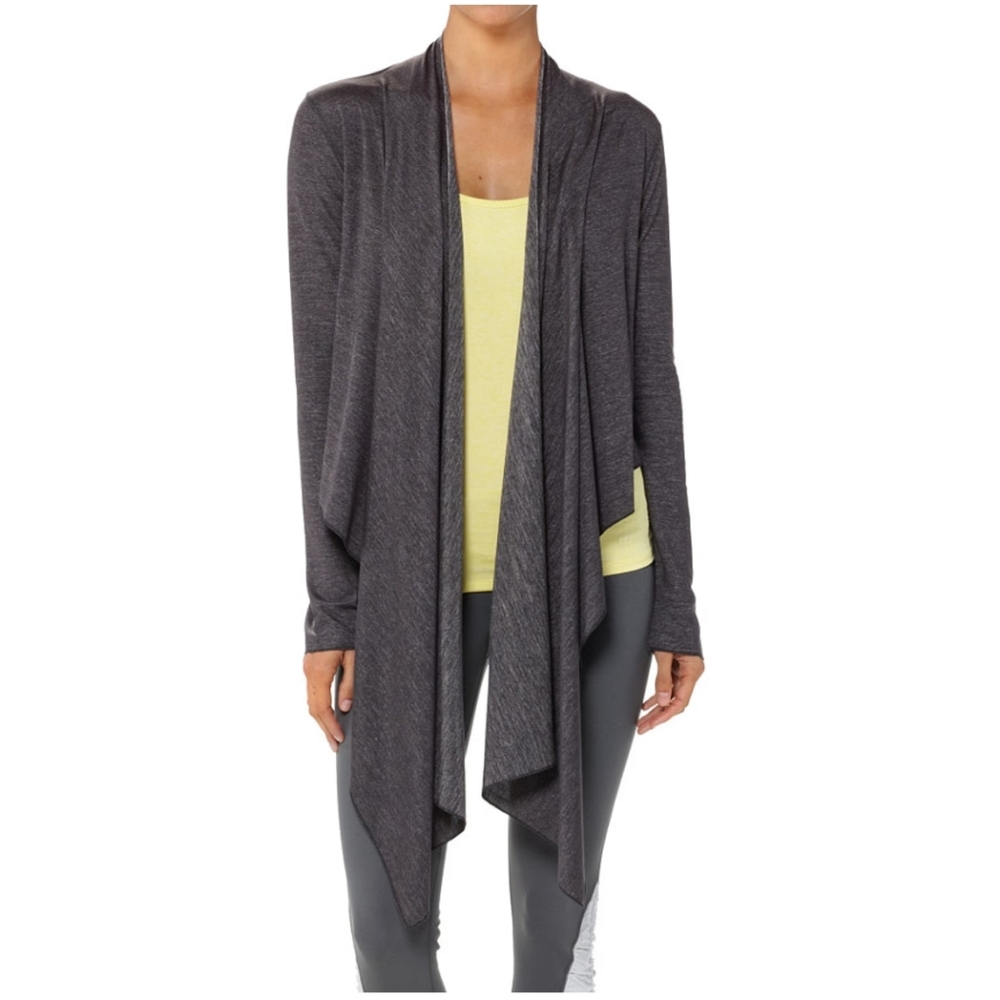 Patagonia Glorya Wrap Long Sleeves In Heathered Grey Cardigan Size Small